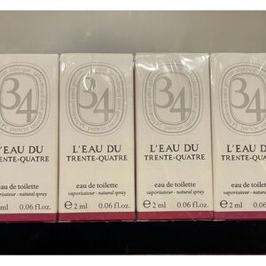 Lot Of 24 DIPTYQUE 34 L'eau Du Trente-Quatre Eau De Toilette Sample 2ml /.06oz